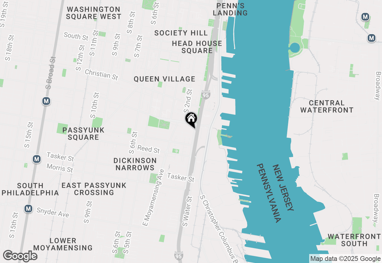 Map of 108 Ellsworth Street, Philadelphia, PA 19147