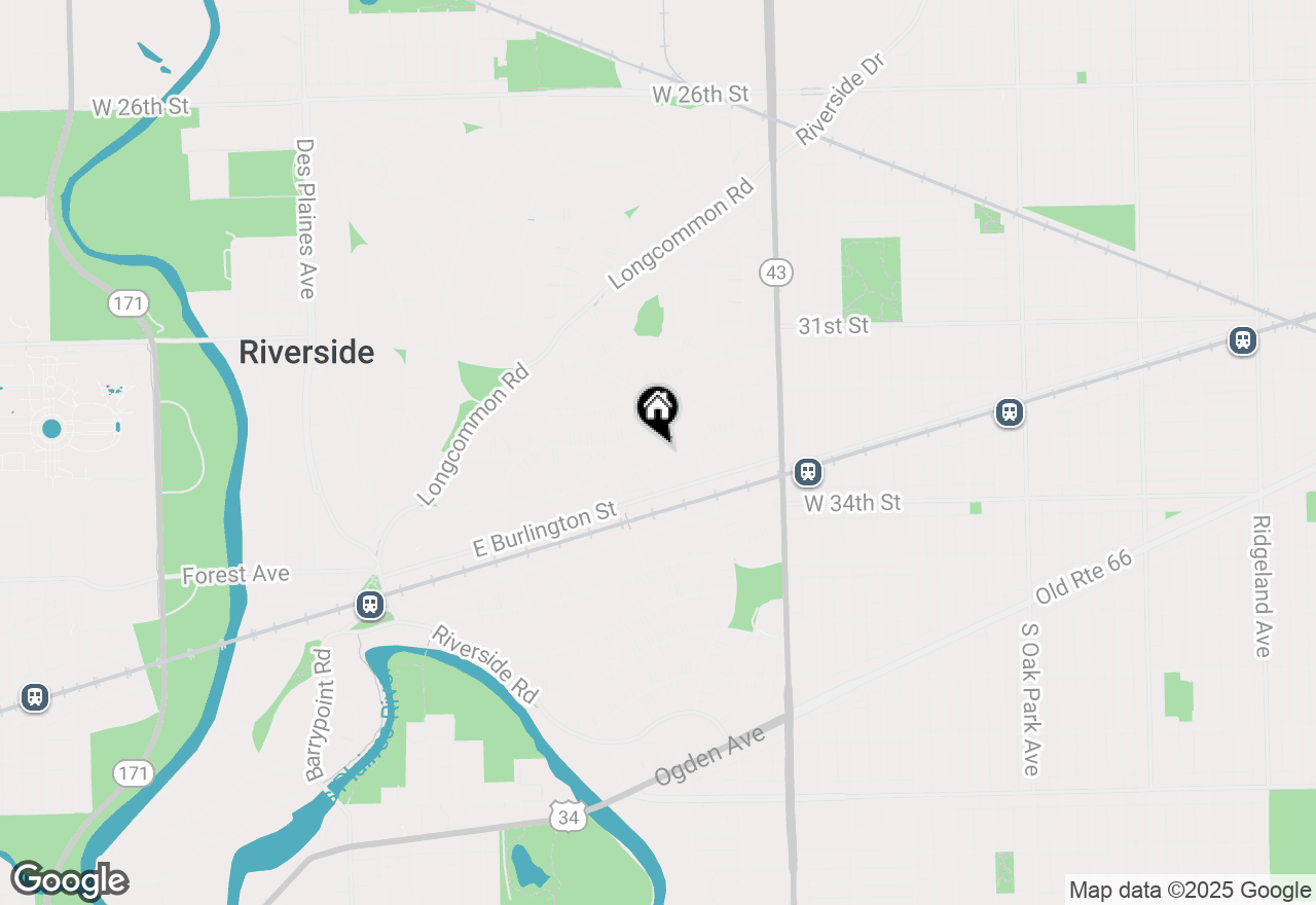 Map of 320 Herrick Road, Riverside, IL 60546