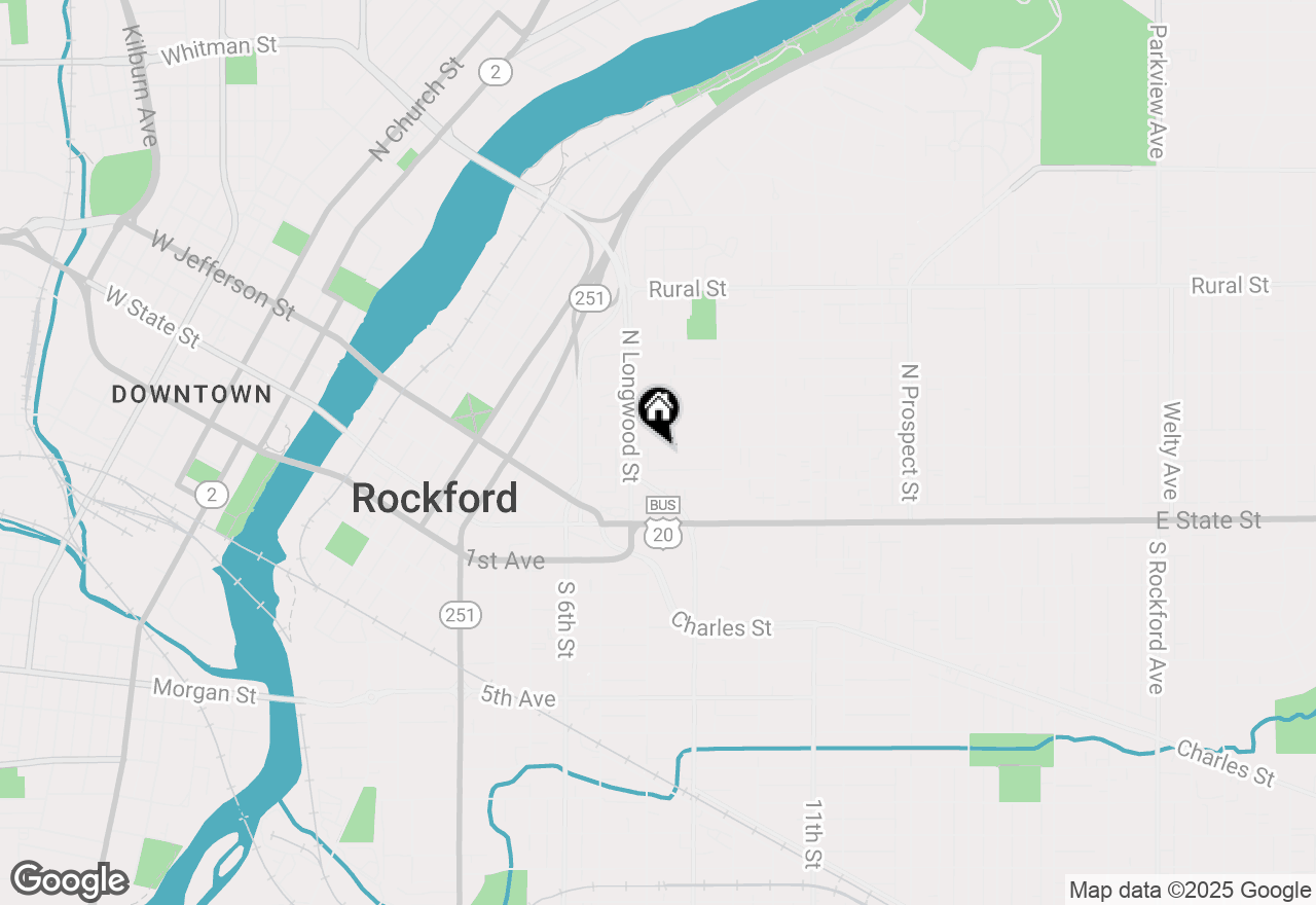 Map of 1127 Crosby Street, Rockford, IL 61107