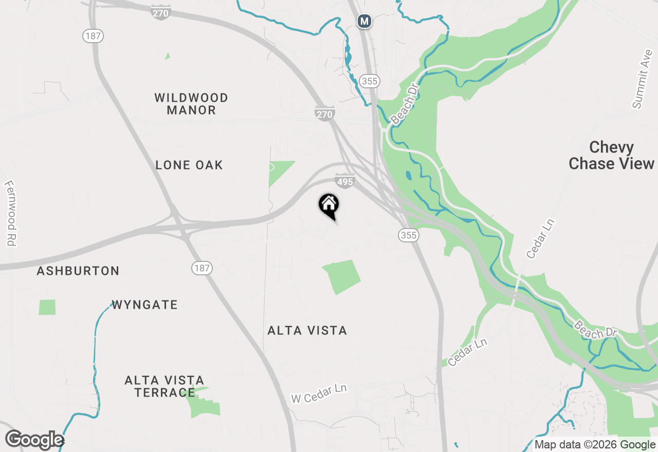 Map of 5225 Pooks Hill Road #1014S, Bethesda, MD 20814