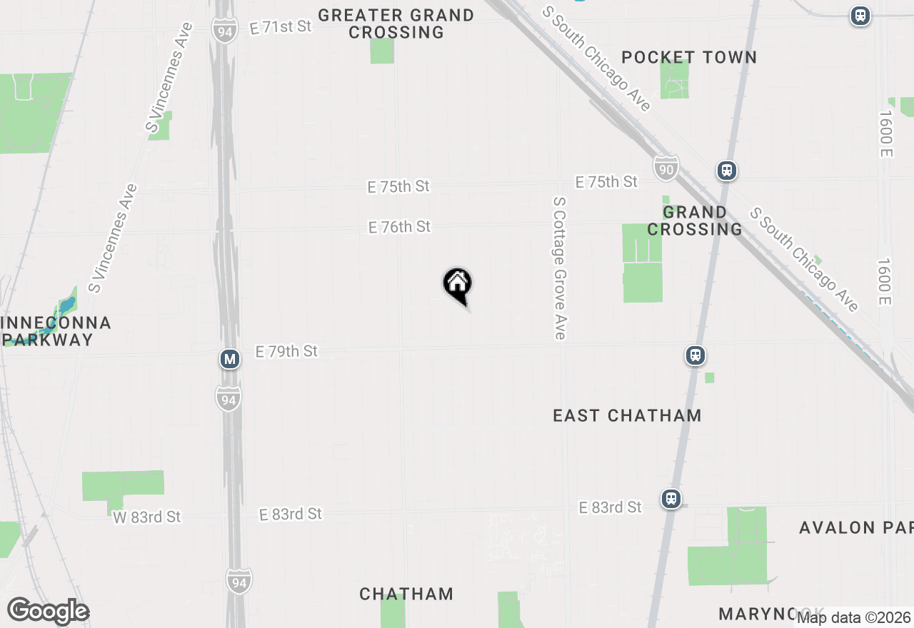 Map of 7806 S Rhodes Avenue, Chicago, IL 60619