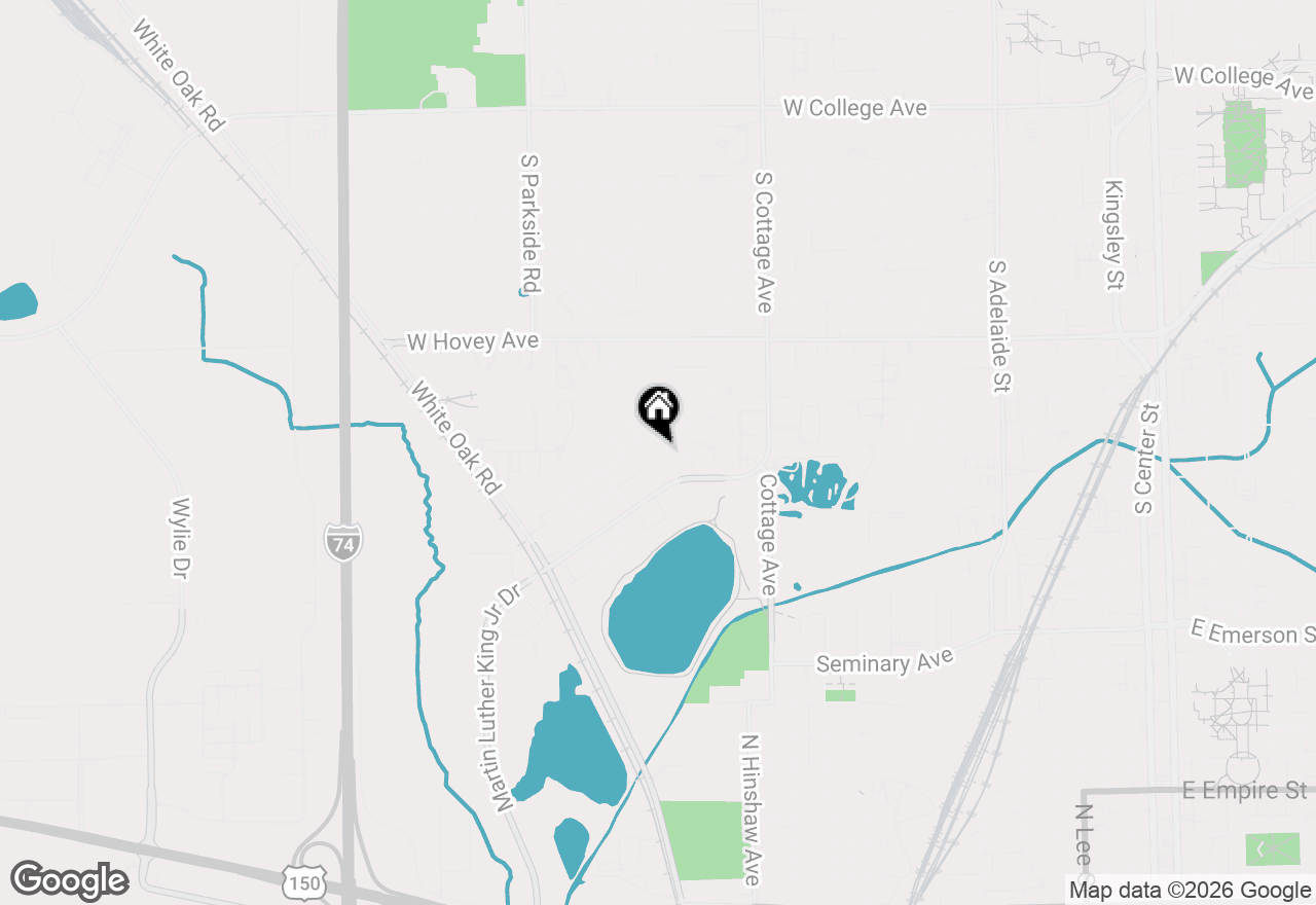 Map of 2112 Parker Avenue, Bloomington, IL 61701