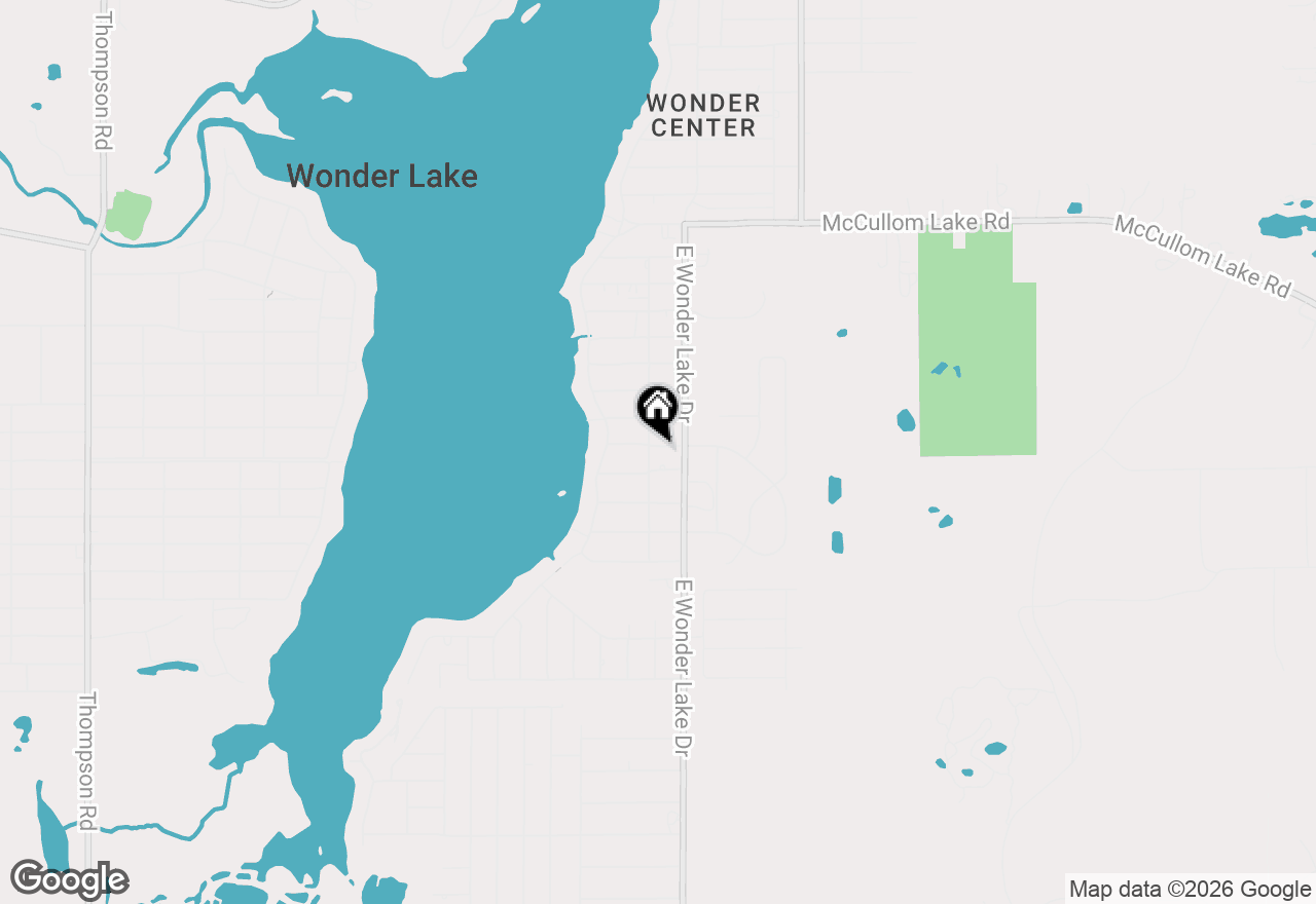 Map of 7607 Hickory Road, Wonder Lake, IL 60097