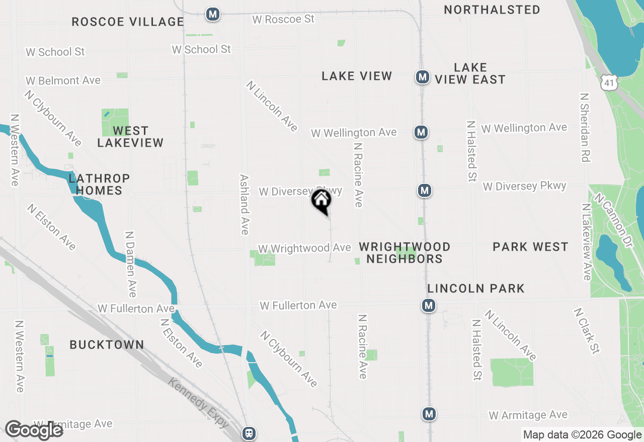 Map of 2659 N Wayne Avenue #B, Chicago, IL 60614
