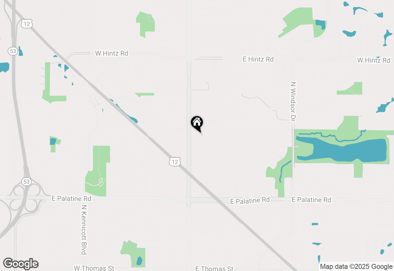 Map of 214 E Ivy Lane, Arlington Heights, IL 60004