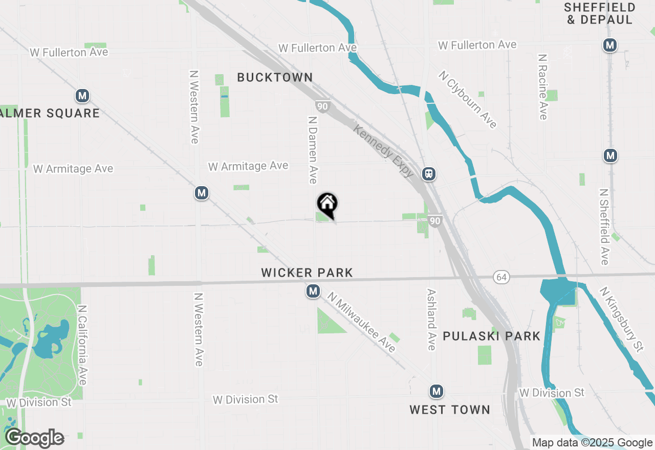 Map of 1935 W Bloomingdale Avenue, Chicago, IL 60622