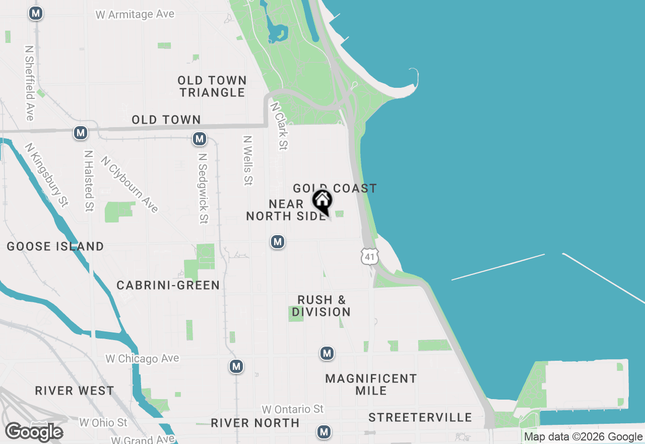 Map of 1239 N State Parkway #3, Chicago, IL 60610