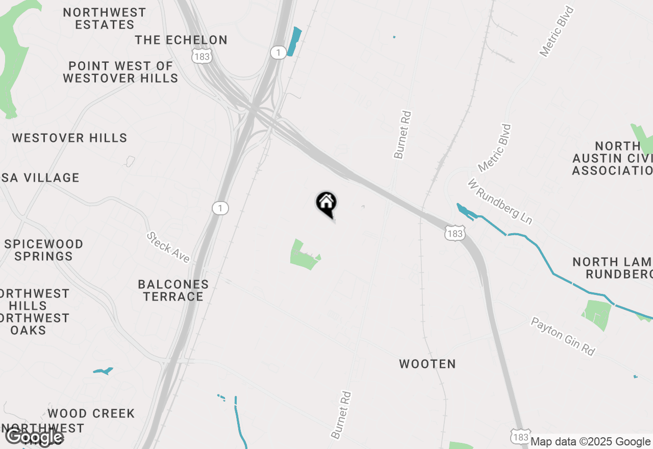 Map of 8608 Donna Gail Dr, Austin, TX 78757