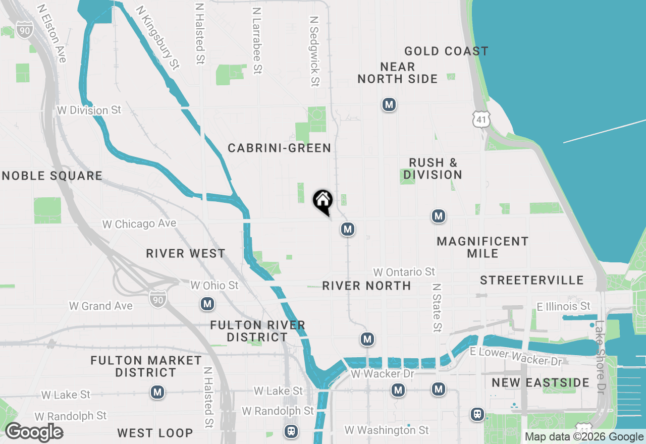 Map of 353 W Chicago Avenue #4E, Chicago, IL 60654
