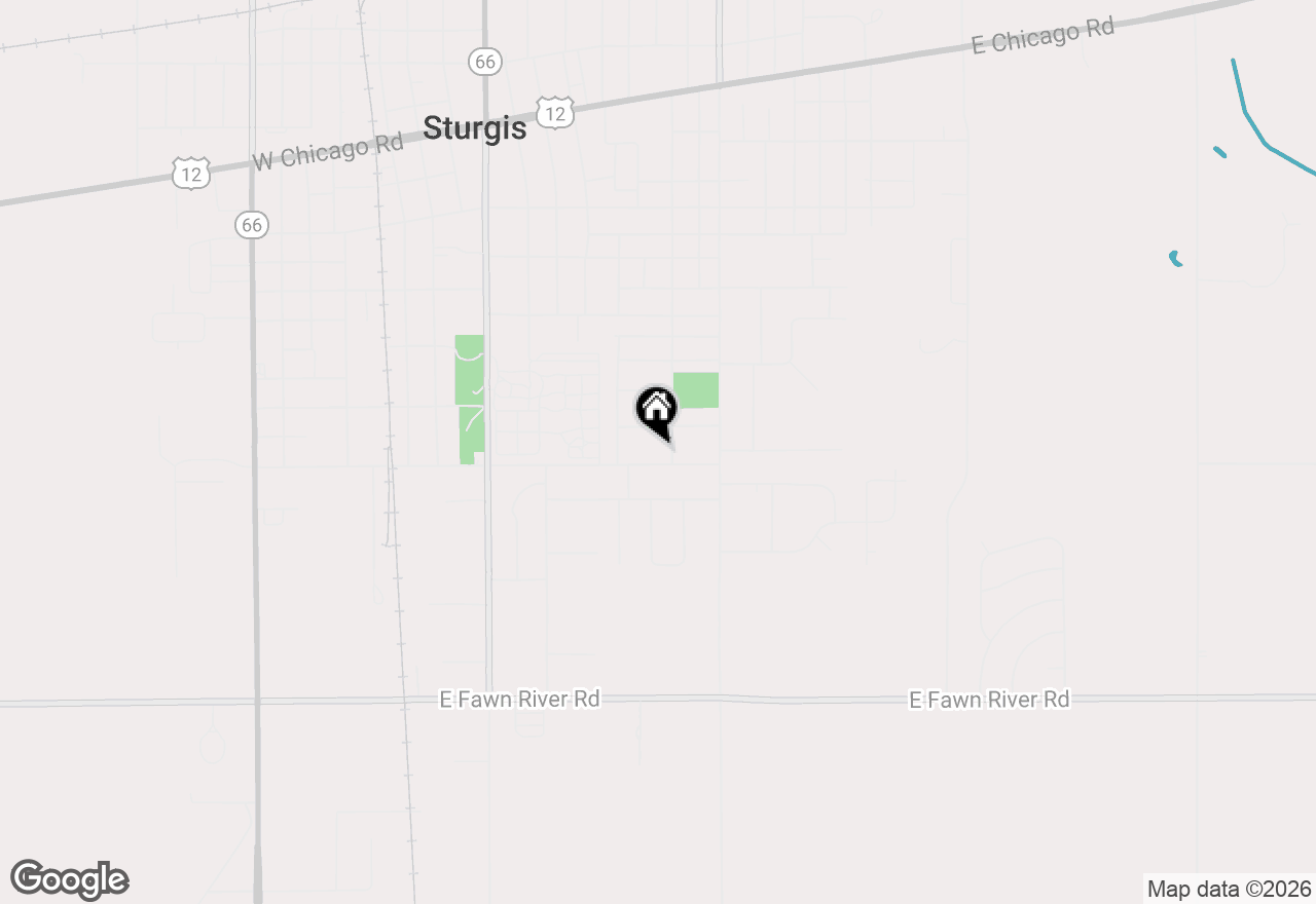 Map of 432 E South Street, Sturgis, MI 49091