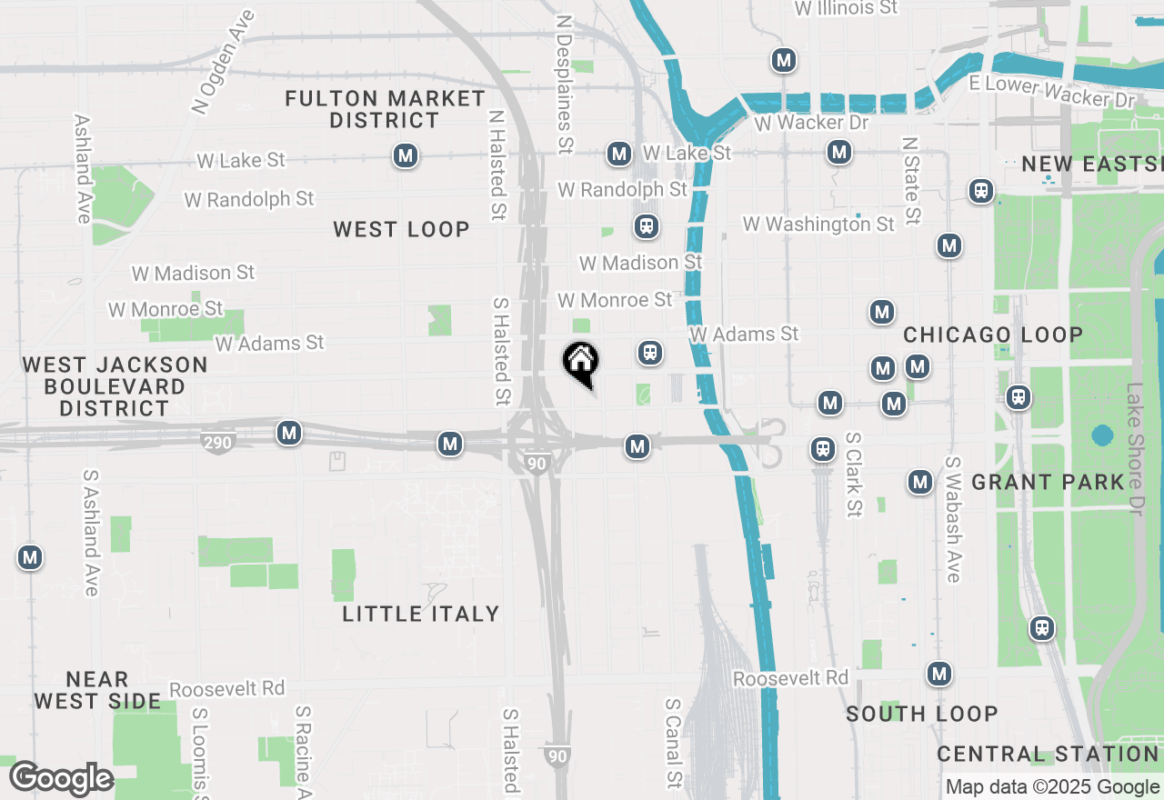 Map of 333 S Desplaines Street #604, Chicago, IL 60661