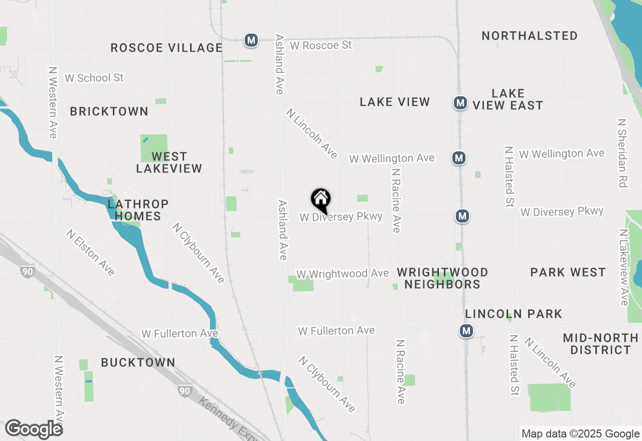 Map of 1441 W Diversey Parkway, Chicago, IL 60614