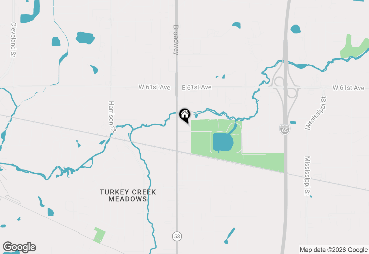 Map of 6349 Broadway, Merrillville, IN 46410