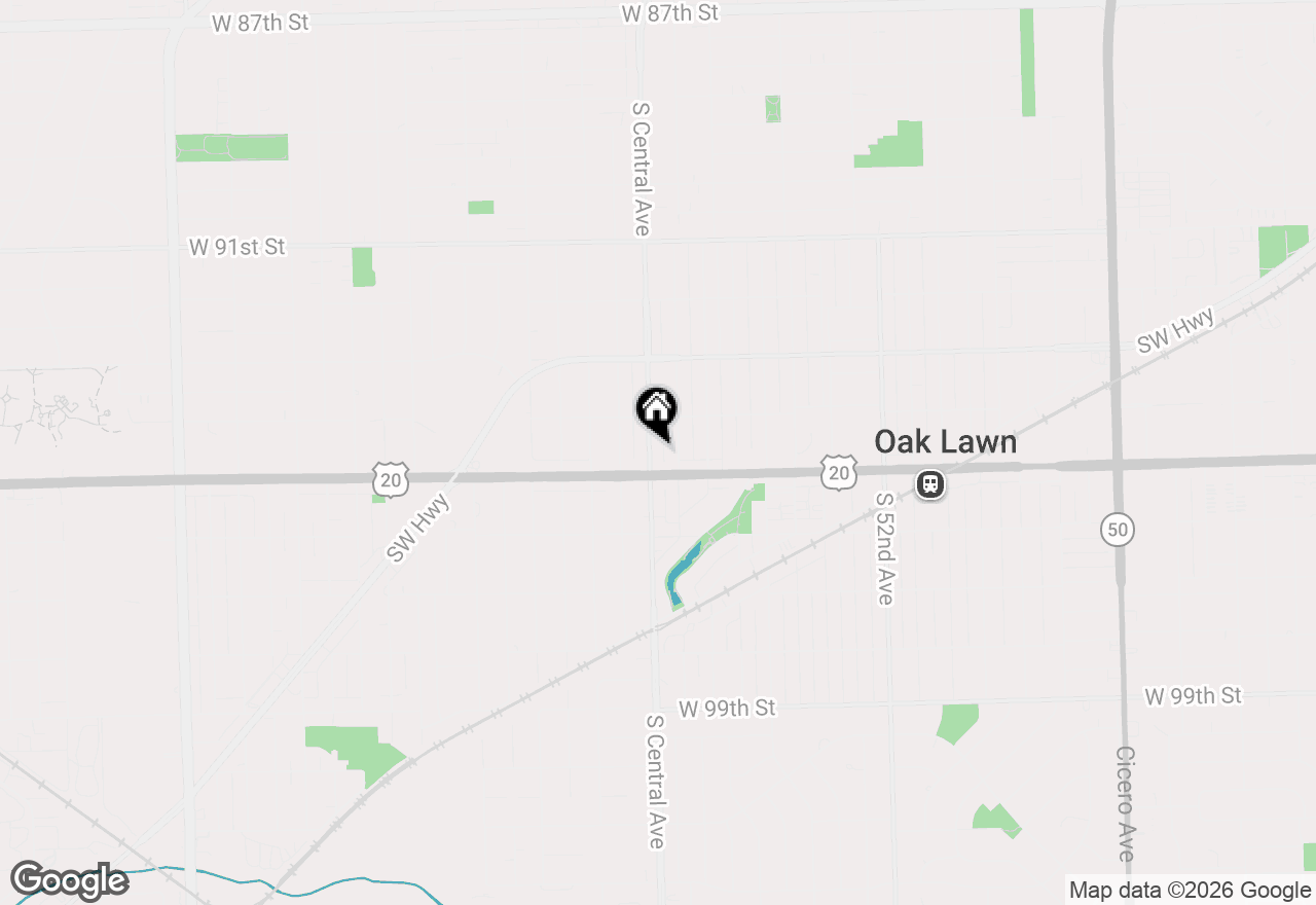 Map of (Address confidential), Oak Lawn, Illinois 60453