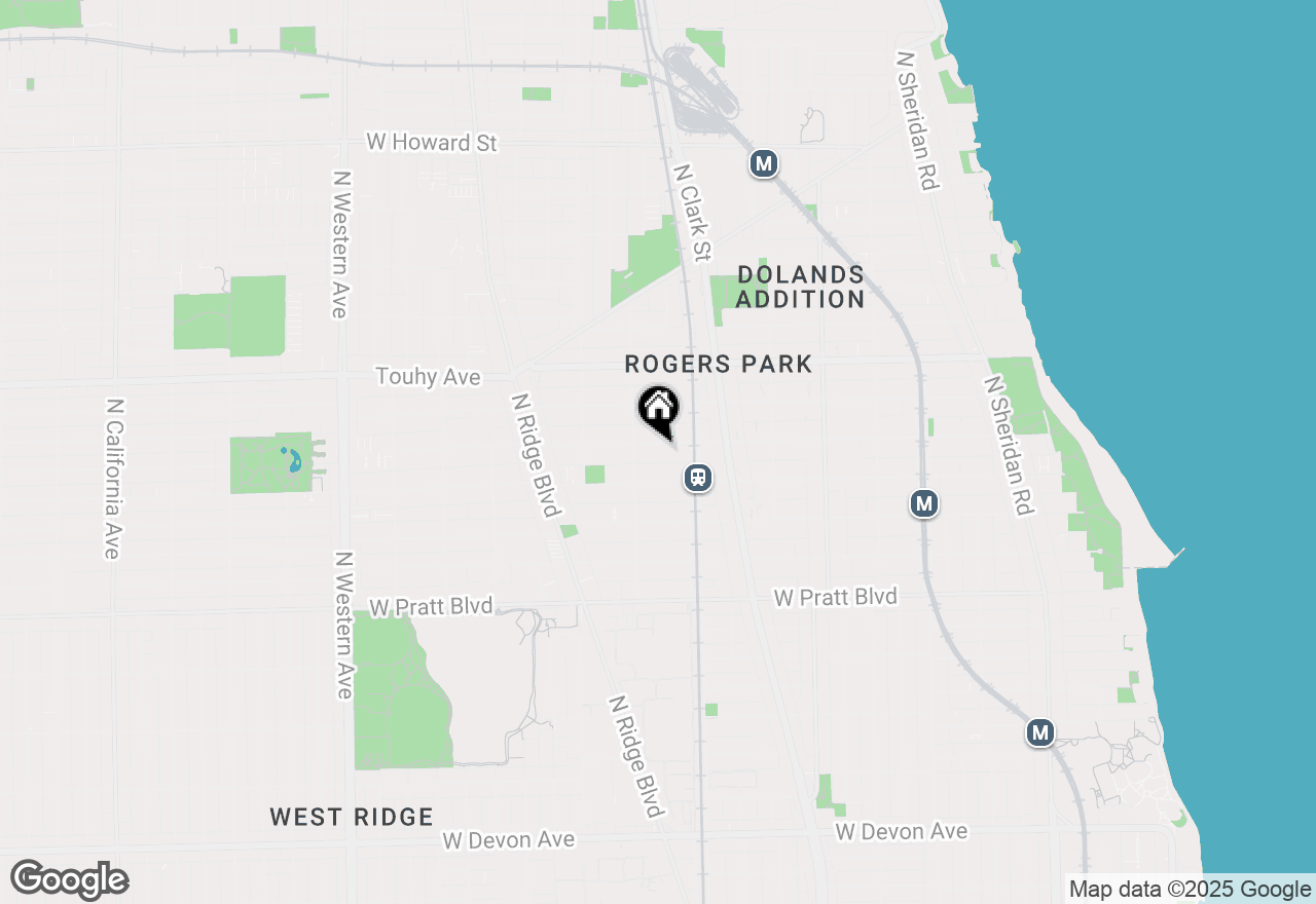 Map of 1831 W Greenleaf Avenue, Chicago, IL 60626