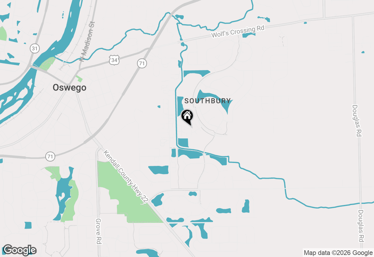 Map of 506 Creek Drive, Oswego, IL 60543