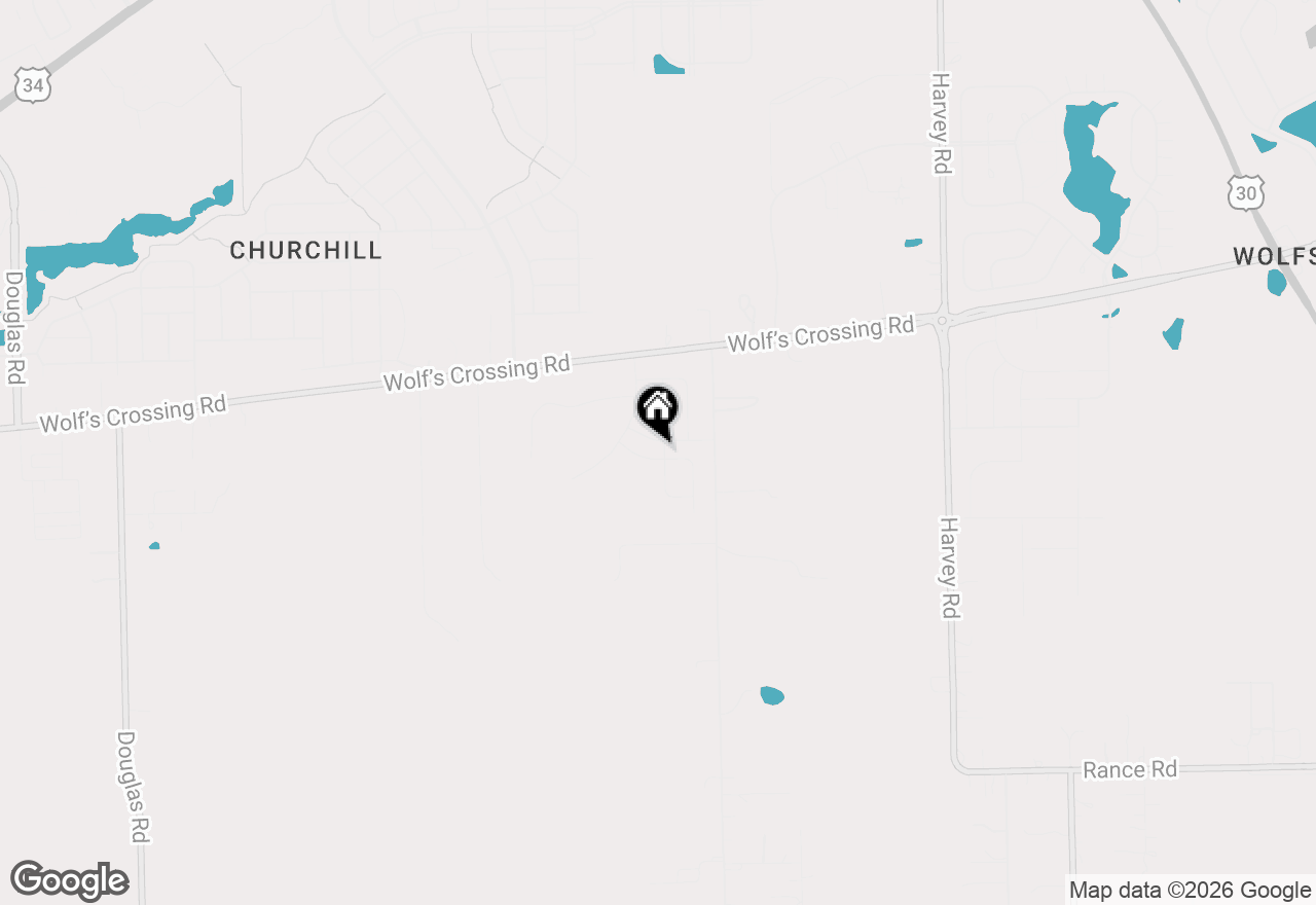 Map of 2421 Semillon Street, Oswego, IL 60543