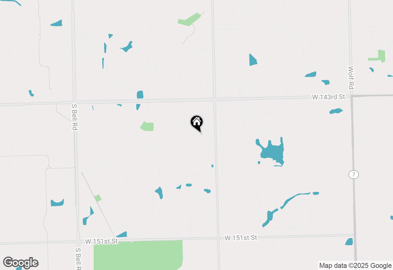 Map of 14501 S East Abbott Road, Homer Glen, IL 60491