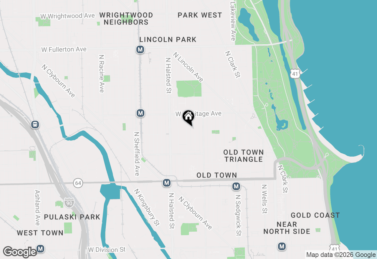 Map of (Address confidential), Chicago, Illinois 60614