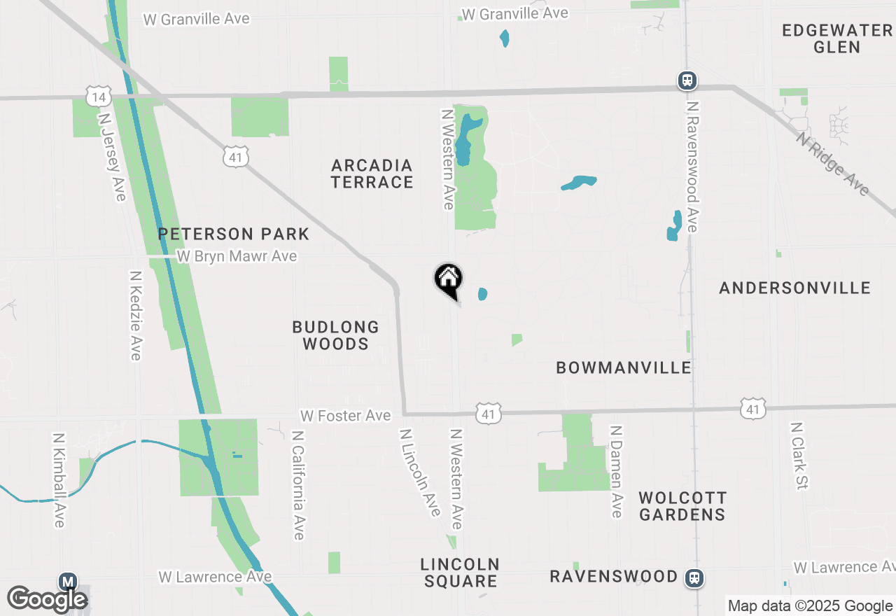 Map of 5442 N Western Avenue #1A, Chicago, IL 60625