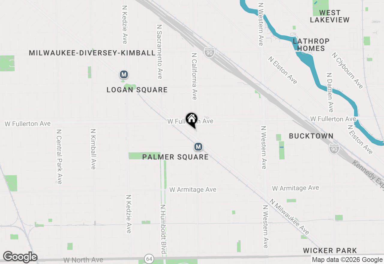 Map of 2321 N Milwaukee Avenue #3, Chicago, IL 60647