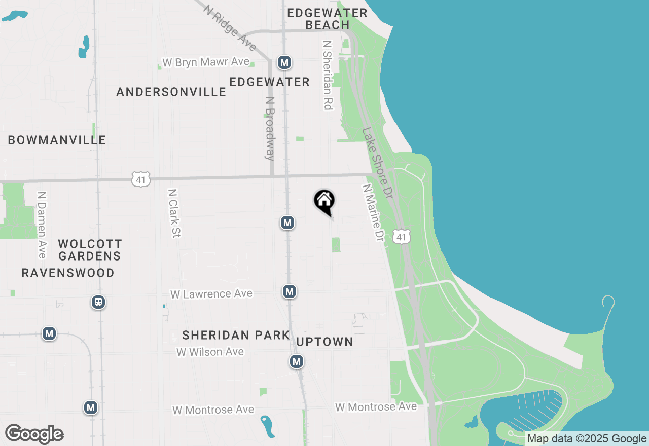 Map of 1008 W Argyle Street #2E, Chicago, IL 60640