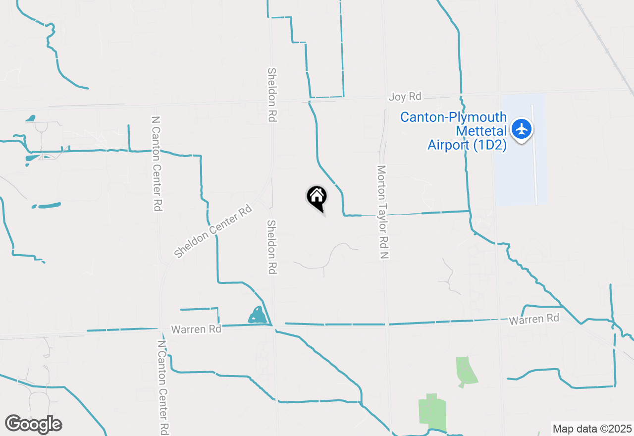 Map of 43984 Arlington Road, Canton, MI 48187