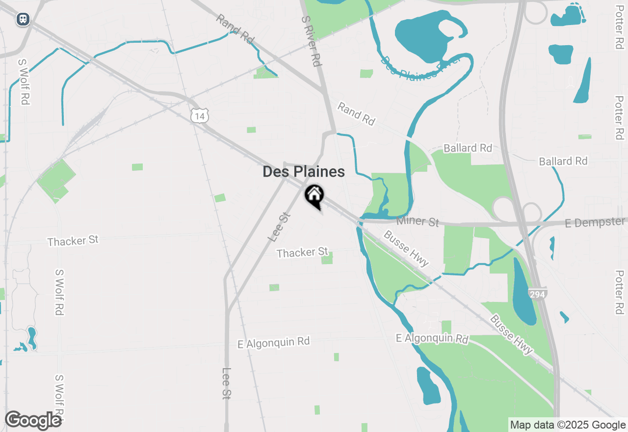 Map of 750 Pearson Street #808, Des Plaines, IL 60016