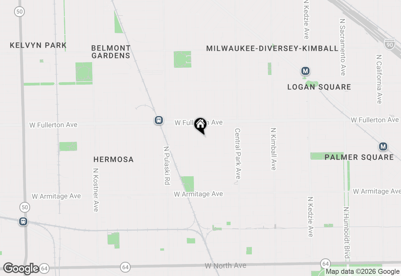 Map of 2302 N Hamlin Avenue, Chicago, IL 60647