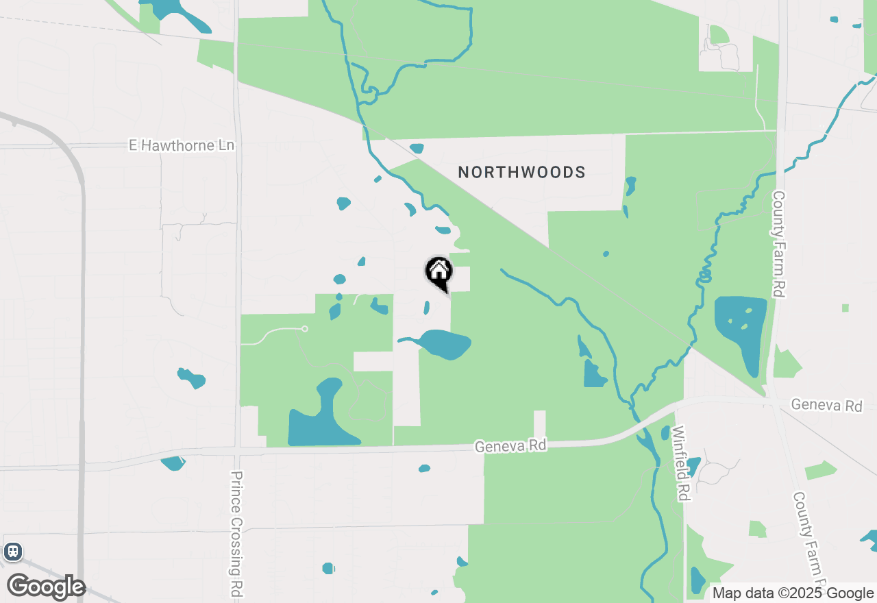 Map of 1N387 Indian Knoll Road, West Chicago, IL 60185