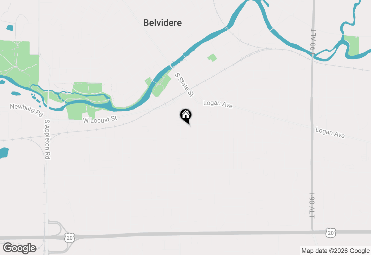 Map of 807 Garfield Avenue, Belvidere, IL 61008