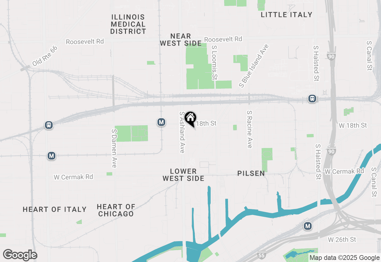 Map of (Address confidential), Chicago, Illinois 60608