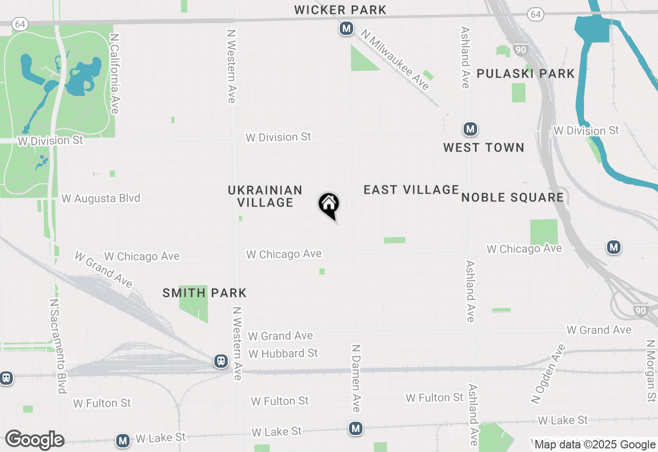 Map of 2053 W Iowa Street #1, Chicago, IL 60622
