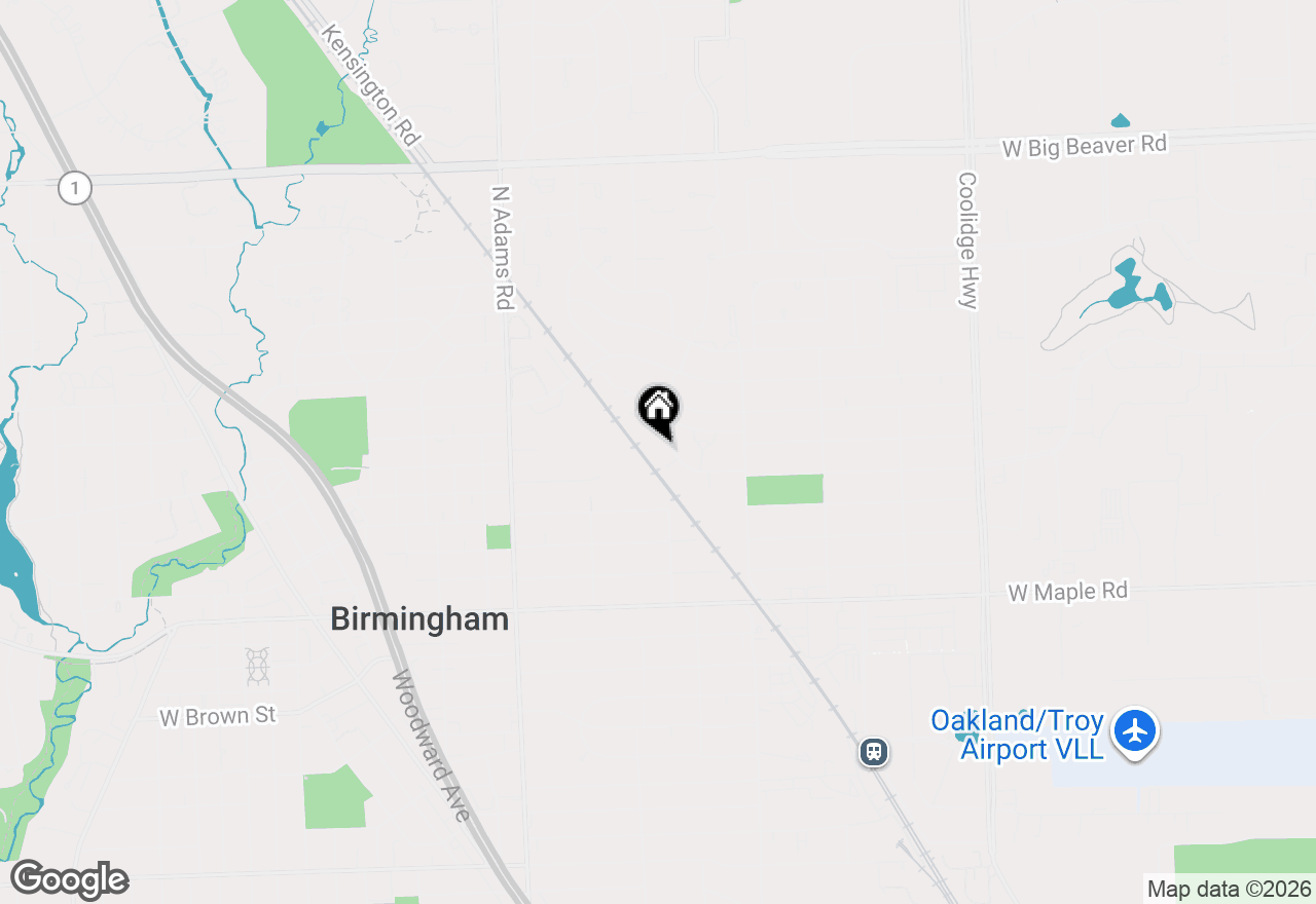 Map of 1675 Graefield Road, Birmingham, MI 48009
