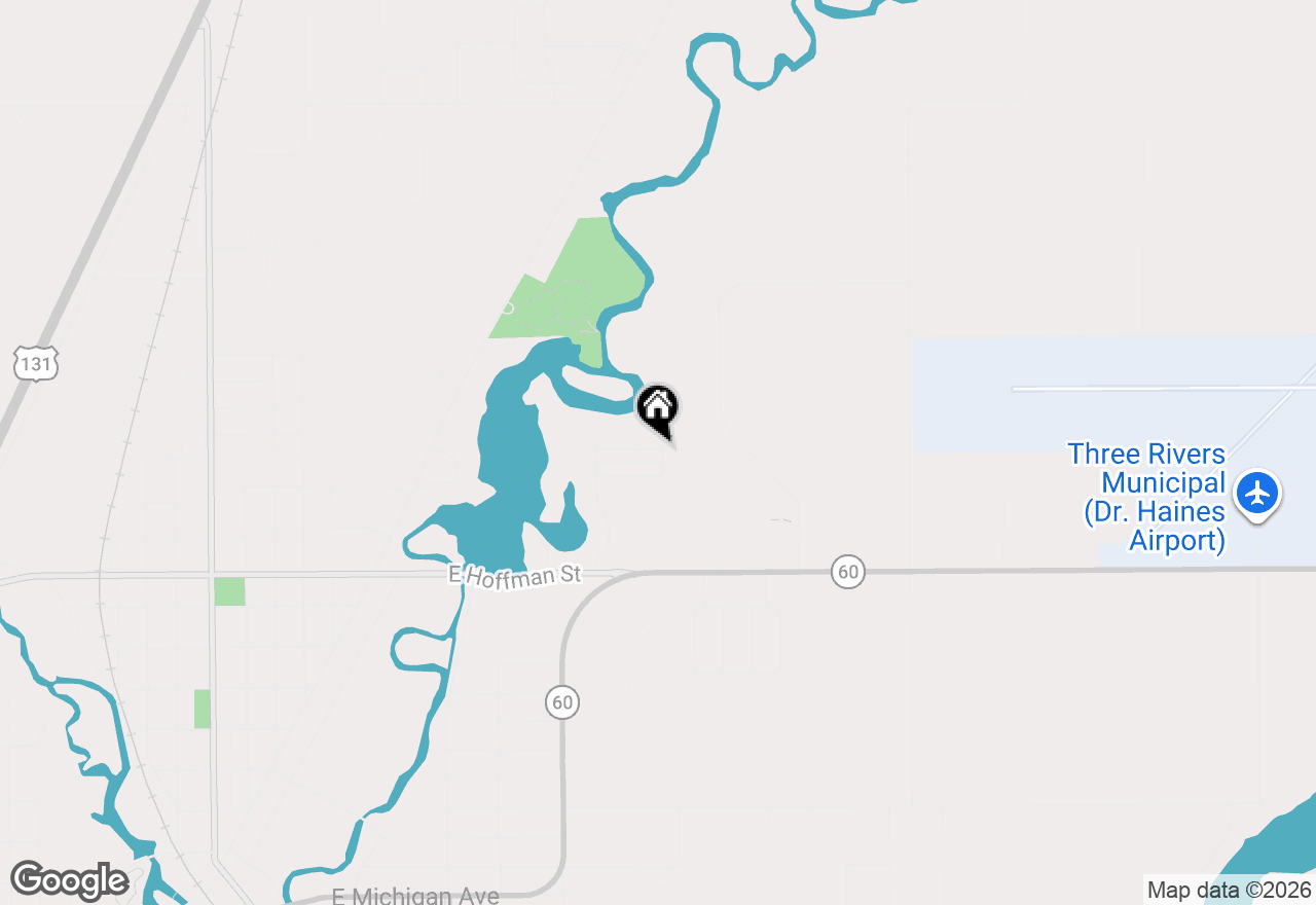 Map of 823 Raisin River Road, Three Rivers, MI 49093