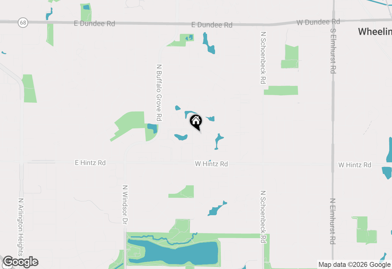 Map of 1544 Springview Court #1-3-12-R-C-2, Wheeling, IL 60090