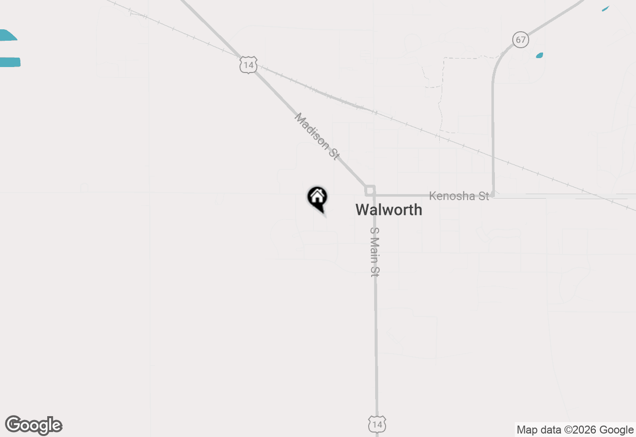 Map of 128 Allen St, Walworth, WI 53184