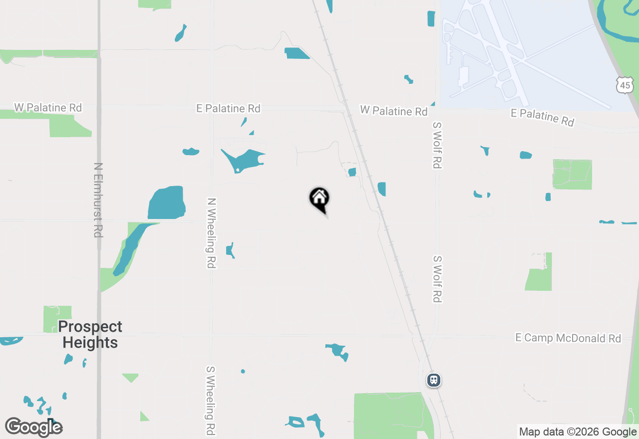 Map of 1985 Rochelle Court, Wheeling, IL 60090