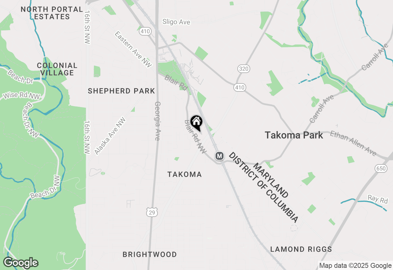 Map of 7223 Blair Road Nw, Washington, DC 20012