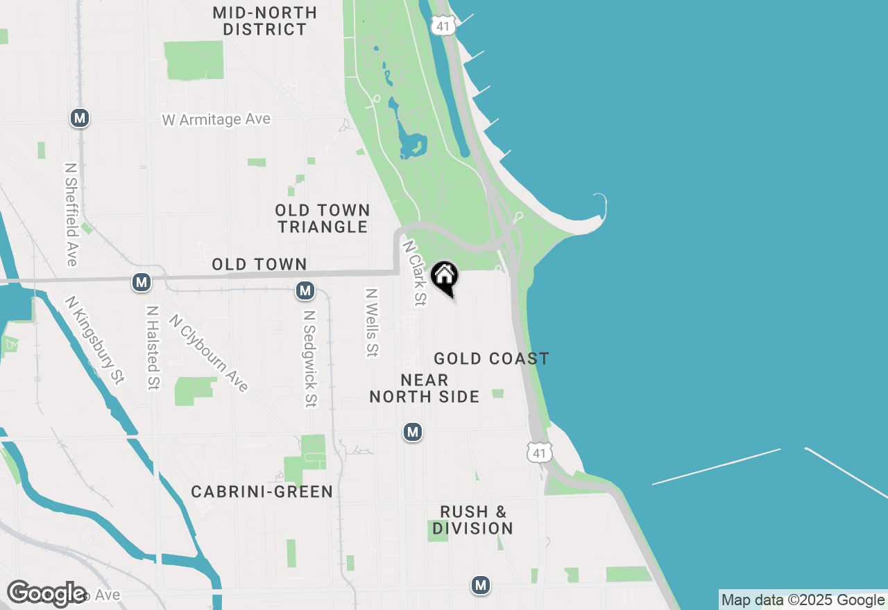 Map of 1504 N Dearborn Parkway #106, Chicago, IL 60610