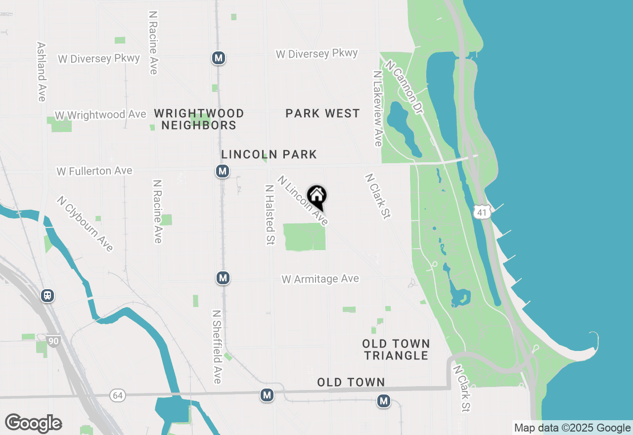 Map of 2216 N Lincoln Avenue #3B, Chicago, IL 60614