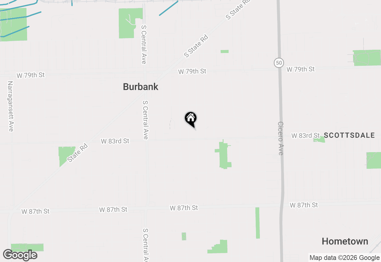 Map of 8225 Lorel Avenue, Burbank, IL 60459