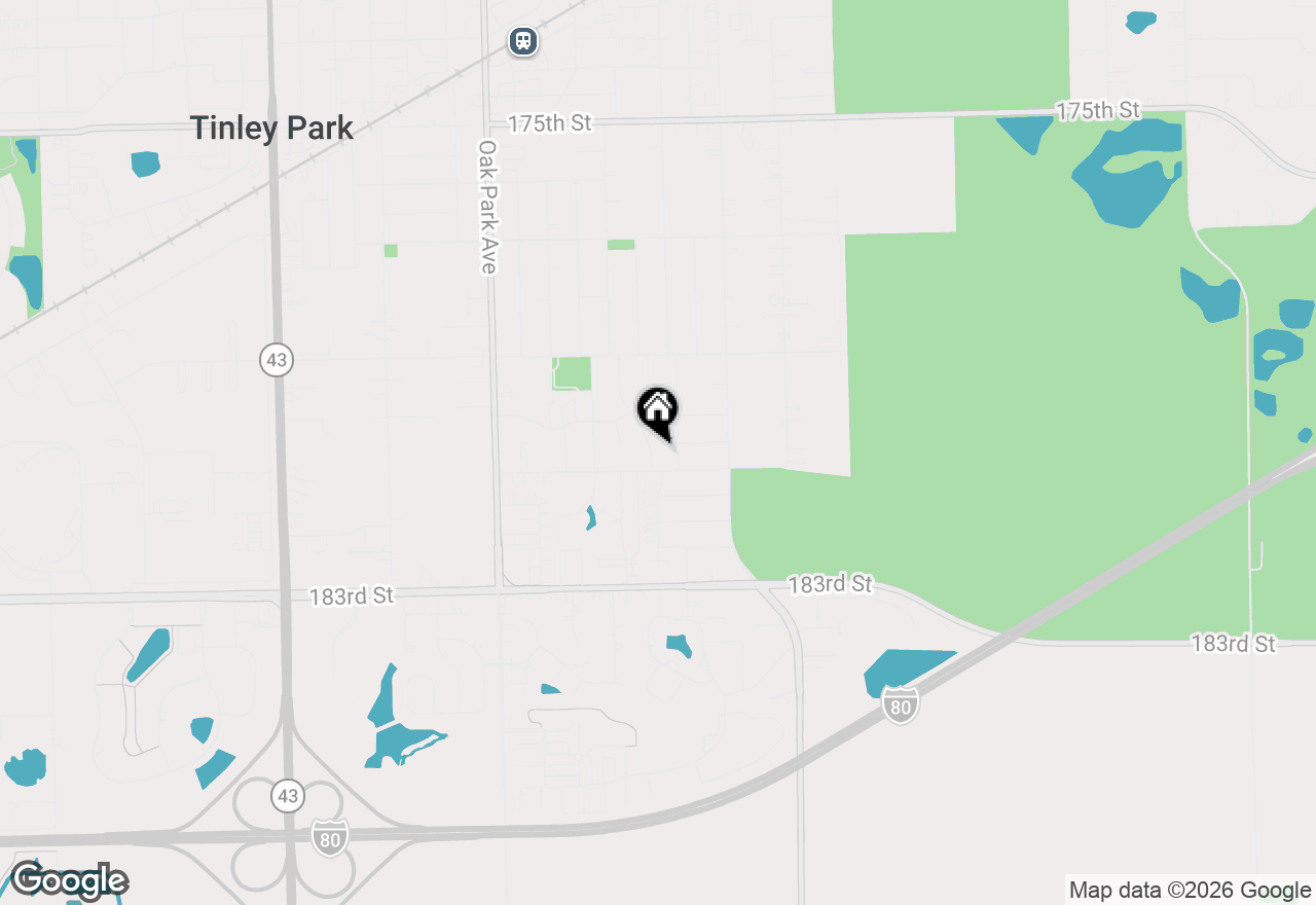 Map of 18039 66th Avenue, Tinley Park, IL 60477