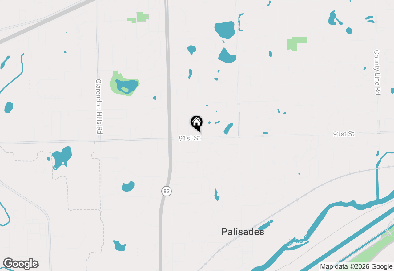 Map of 16W234 91st Street, Burr Ridge, IL 60527