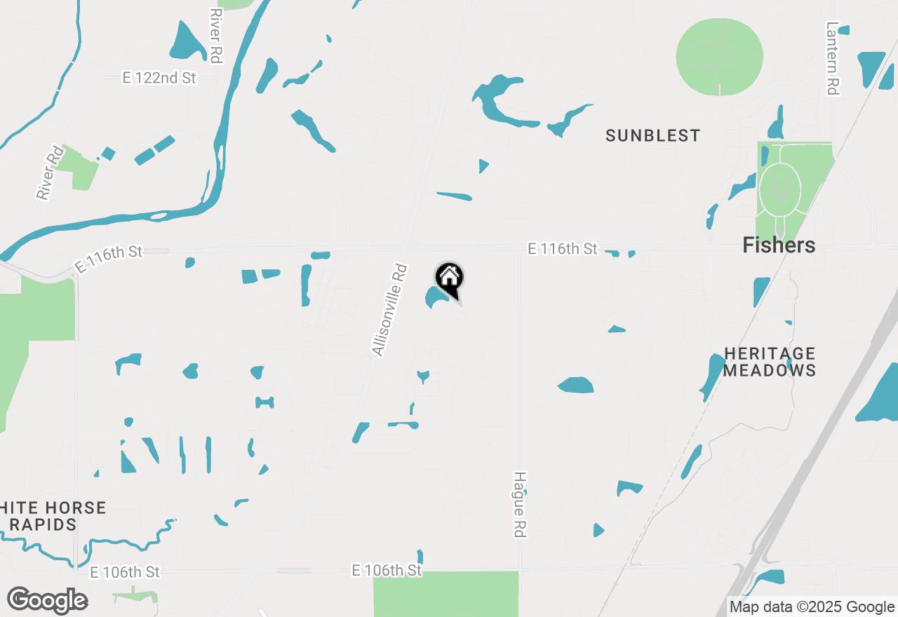 Map of 582 Conner Creek Drive, Fishers, IN 46038