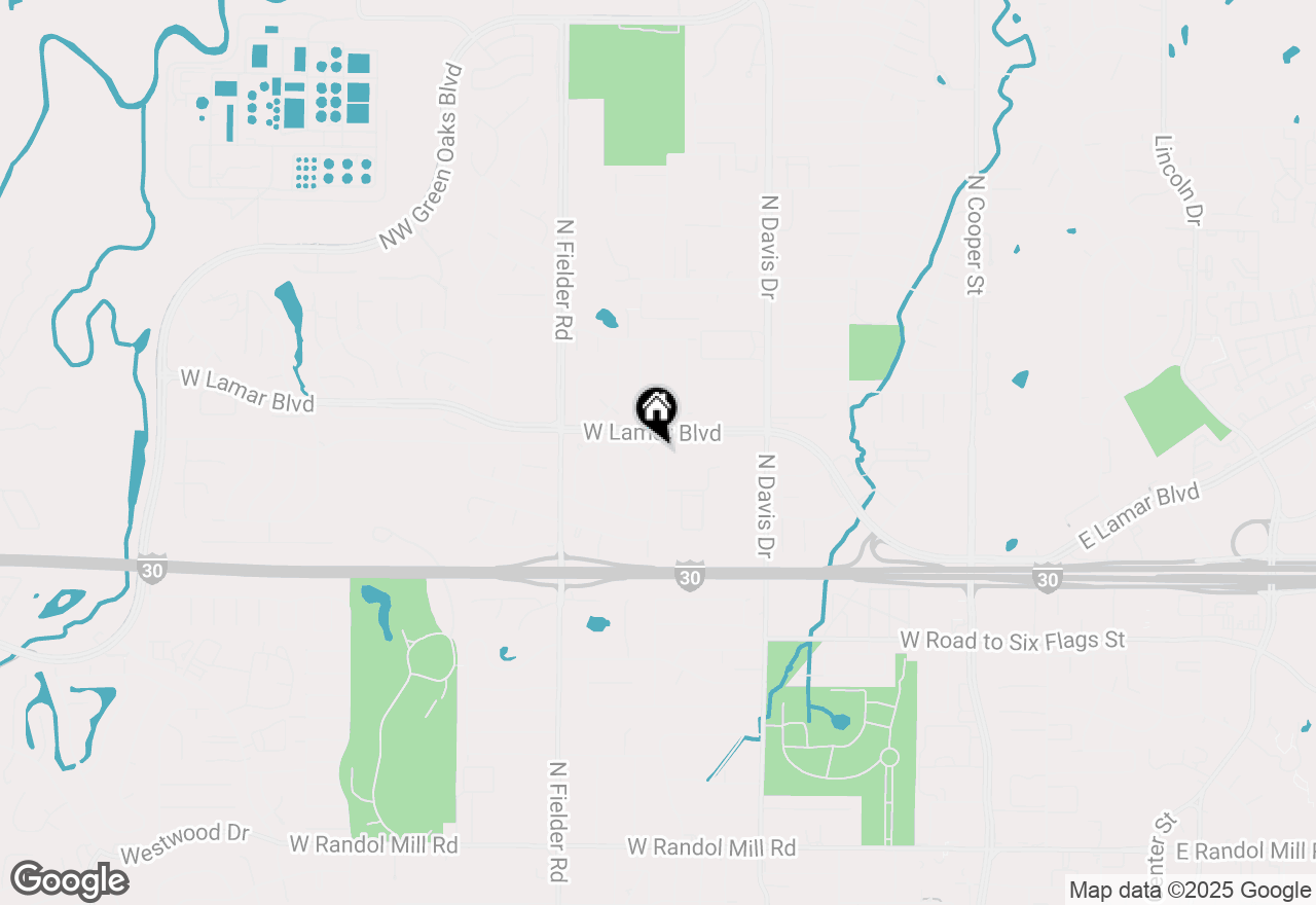 Map of 1823 E Cedar Elm Drive, Arlington, TX 76012