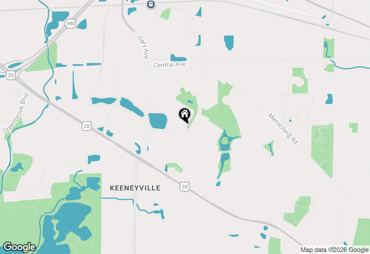 Map of 1260 Waterbury Lane, Roselle, IL 60172