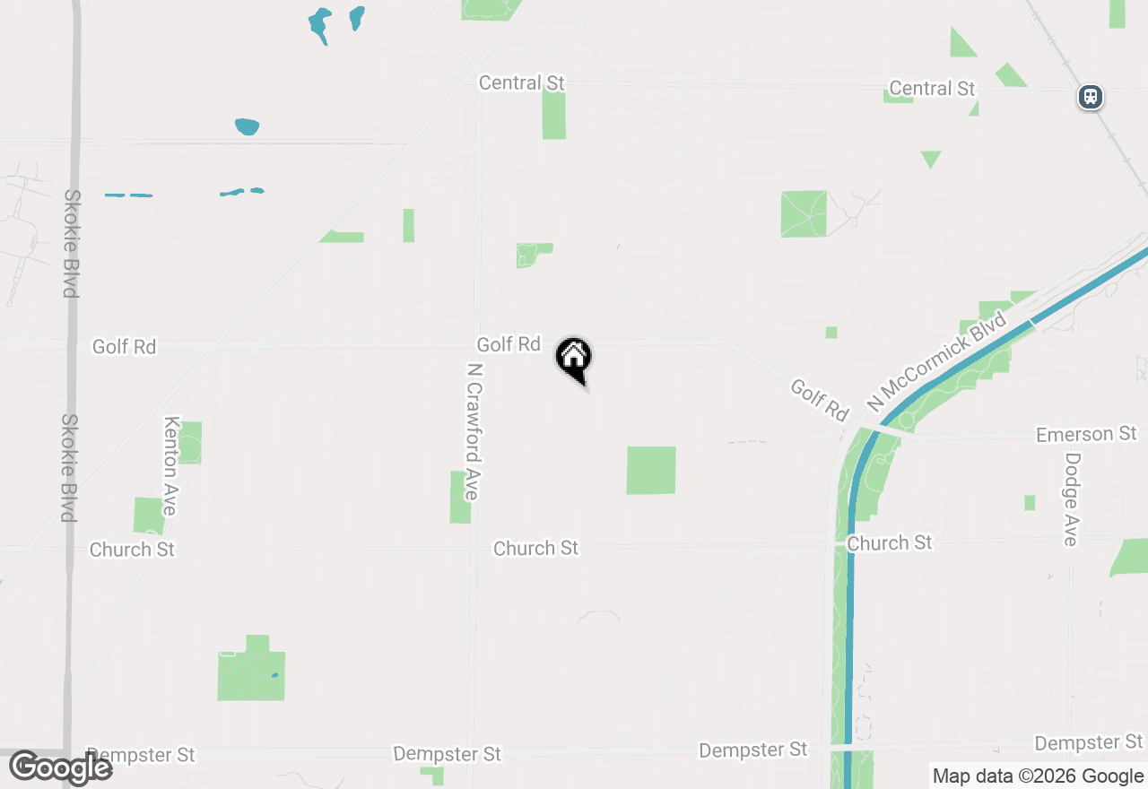 Map of 3805 Foster Street, Evanston, IL 60203