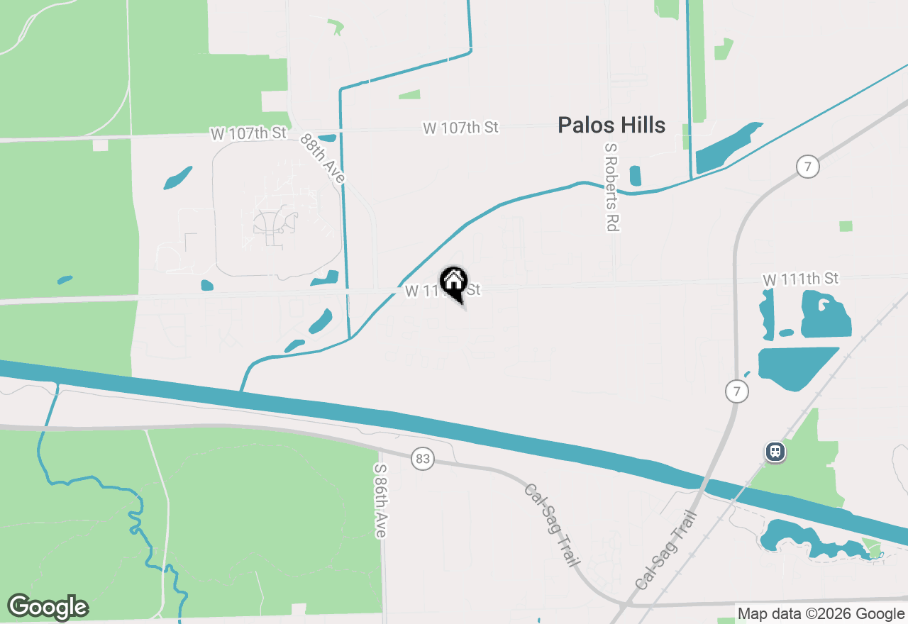 Map of 11112 S 84th Avenue #1B, Palos Hills, IL 60465