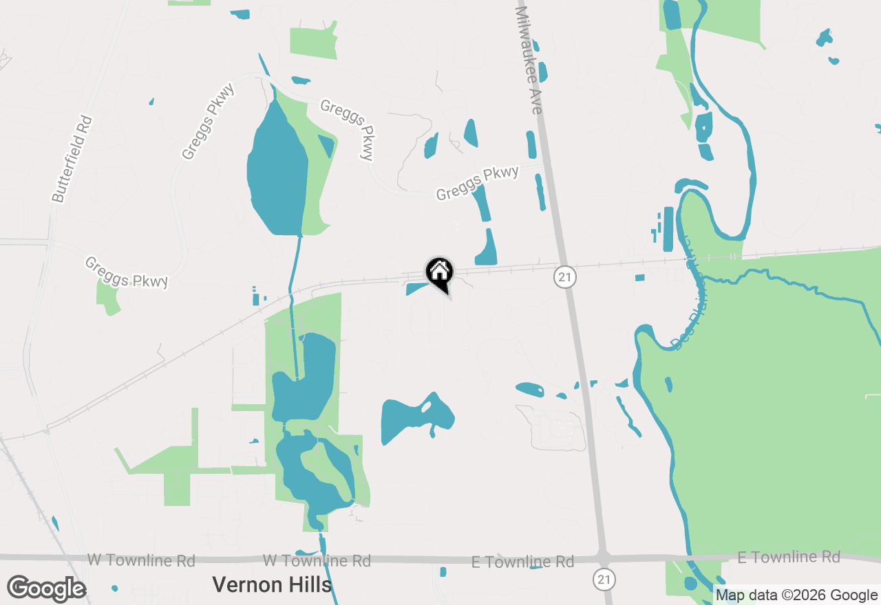 Map of 437 Pine Lake Circle, Vernon Hills, IL 60061